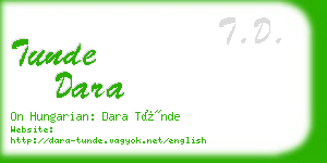 tunde dara business card